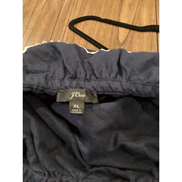 J. Crew Navy Blue One-Shoulder Midi Dress - Picture 9 of 10